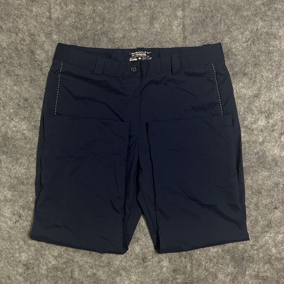 Nike Golf Tour Performance Capri Womens 12 Navy Blue Stretch Outdoor Hiking Crop - Picture 10 of 15